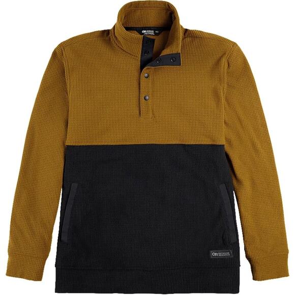 Outdoor Research Other - Outdoor Research Trail Mix Snap Pullover Grid Fleece Men's Large Tapenade